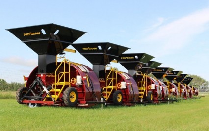 Pro Grain Baggers at the manufacturer in Colonsay, SK